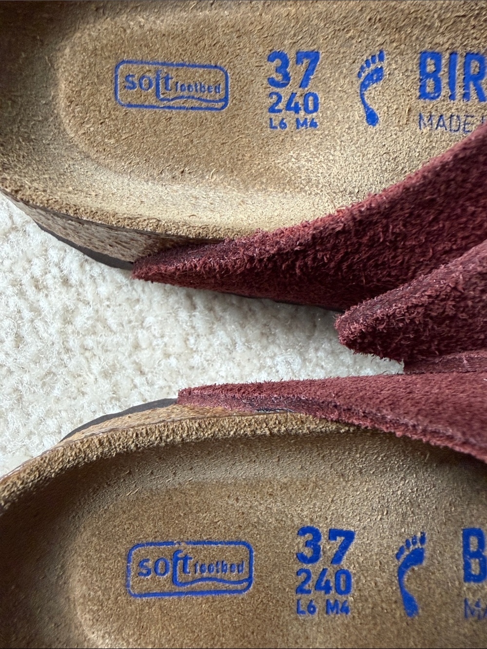 Birkenstock Boston Suede Slip-On Clogs size 37 like new - Picture 9 of 9